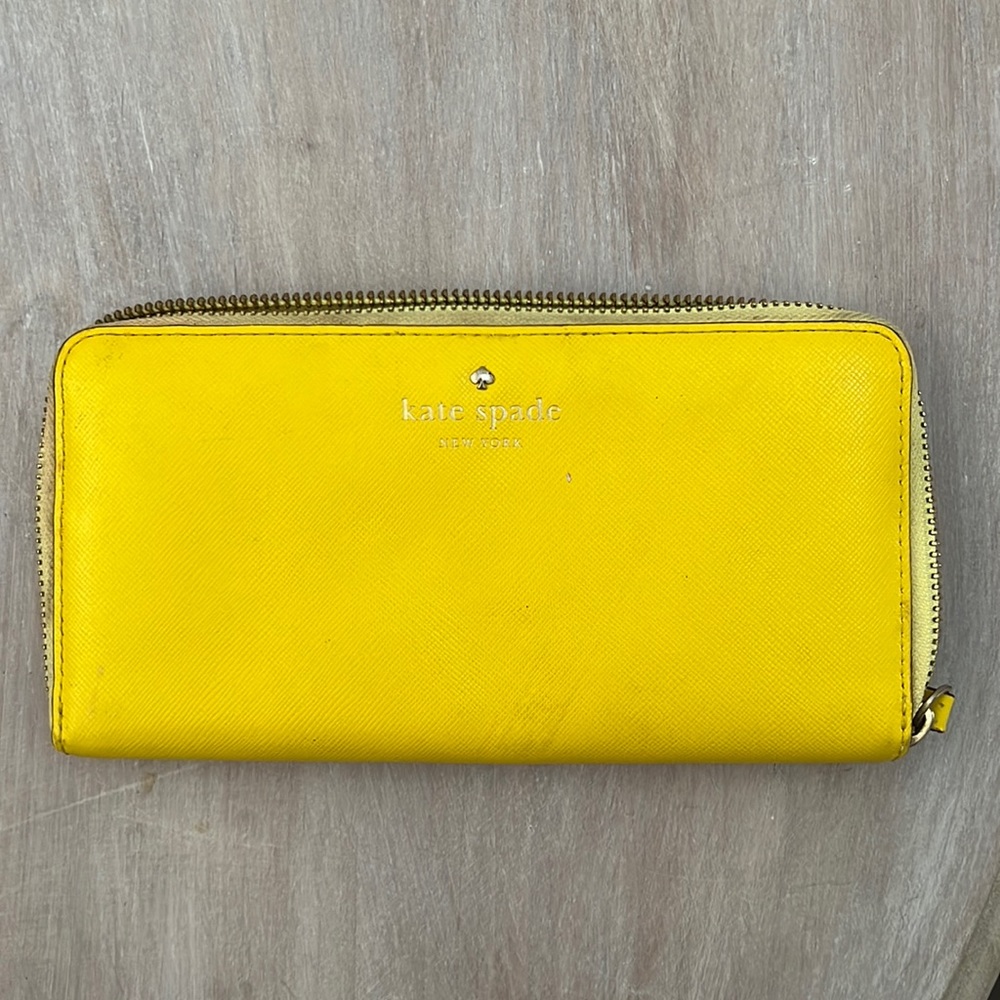 Kate Spade Yellow Wallet